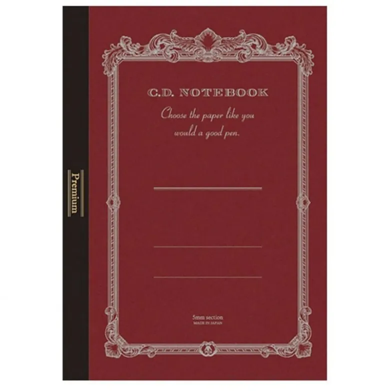Apica | Cuaderno Premium B5 Silky Red (Cuadrícula)
