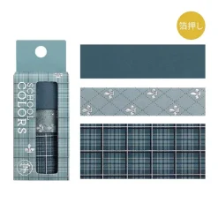 BGM | Set de Washi Tapes School Colors Smoke Blue