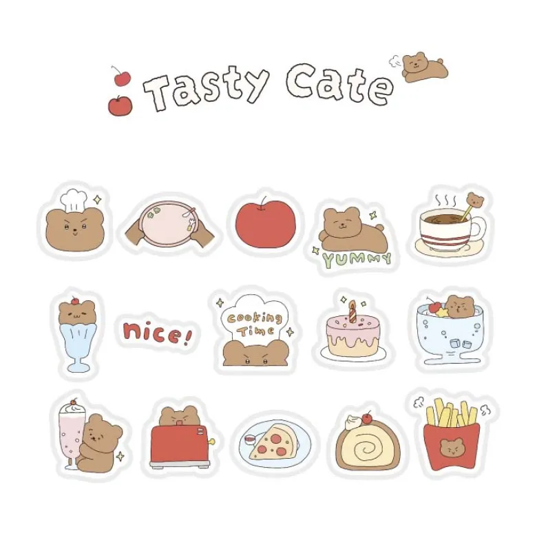 Card Lover | Pegatinas The Peppy Life Tasty Cate