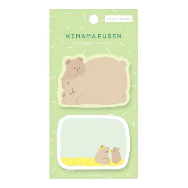 Furukawashiko | Notas Adhesivas Kimama Fusen Rolling Bear