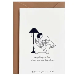 Greeting Life | Tarjeta de Felicitación Mini Best Friend Thank You Red Cat