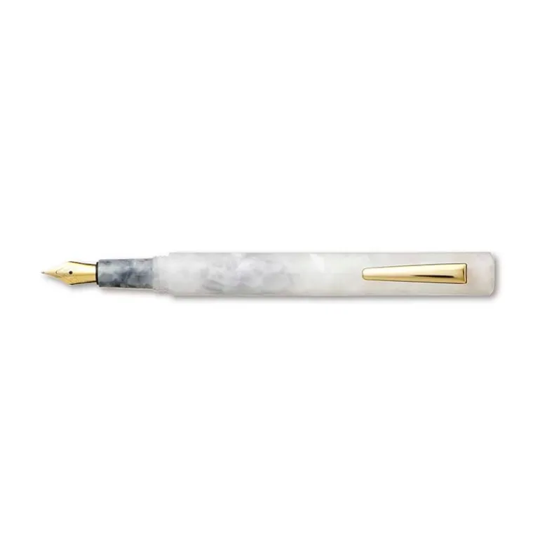 Hightide | Pluma Estilográfica Marbled Attaché White (F)