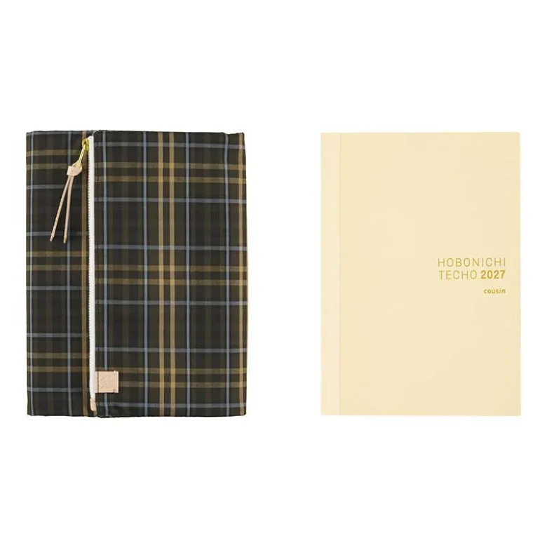 Hobonichi | Agenda Hobonichi Cousin A5 Tragen: Bitter Plaid 2027