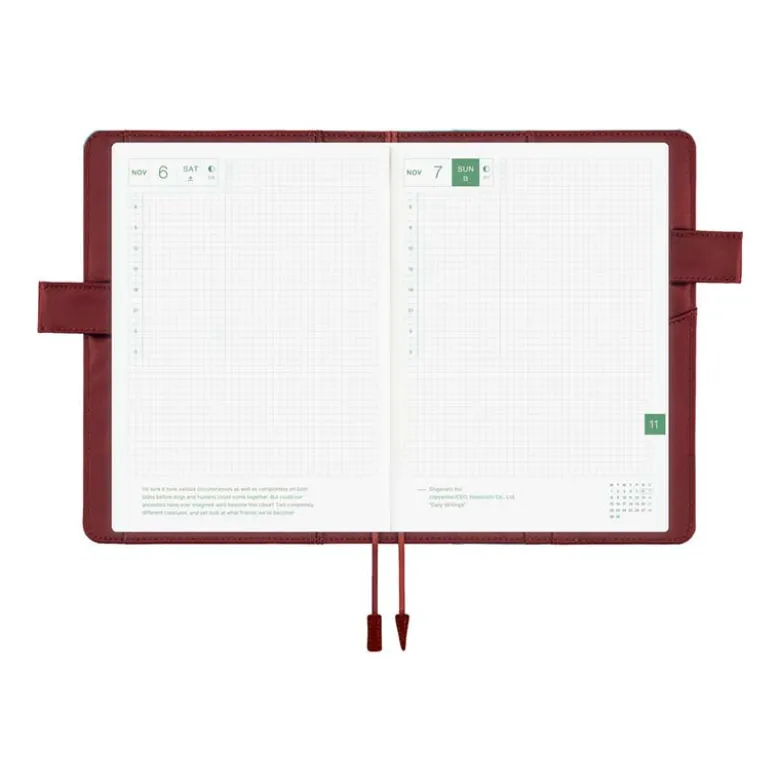 Hobonichi | Agenda Hobonichi Cousin A5 Colors Misty Cedar 2027