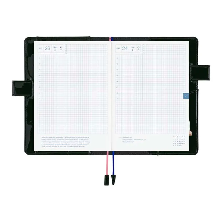 Hobonichi | Agenda Hobonichi Cousin A5 Candy Stripper: Random Dog & Cat (Black) 2027