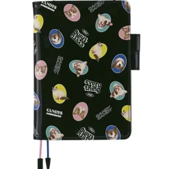 Hobonichi | Agenda Hobonichi Cousin A5 Candy Stripper: Random Dog & Cat (Black) 2027
