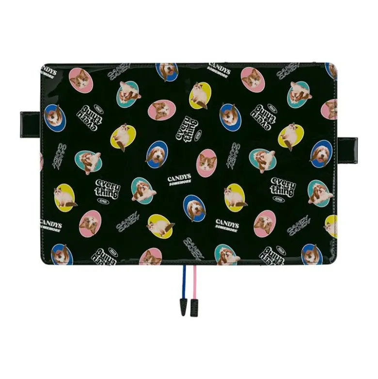 Hobonichi | Agenda Hobonichi Cousin A5 Candy Stripper: Random Dog & Cat (Black) 2027