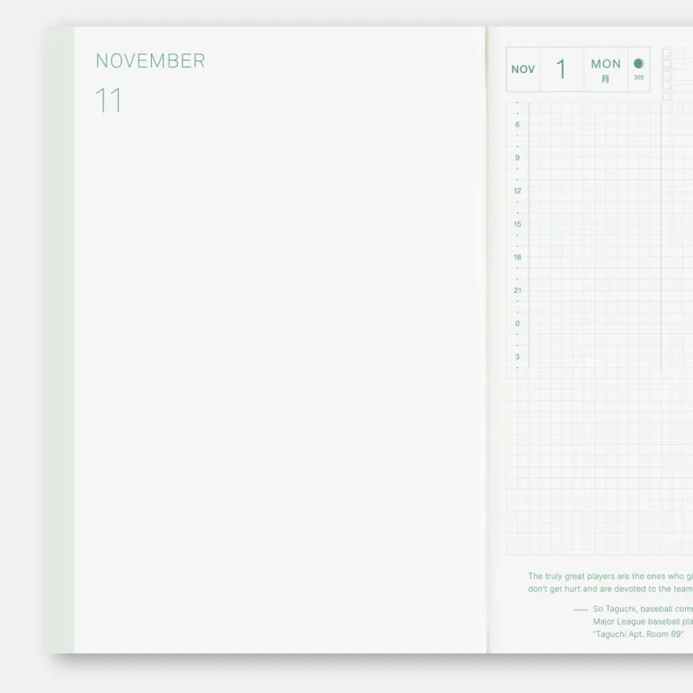 Hobonichi | Agenda Hobonichi HON A5 Slash Navy 2027