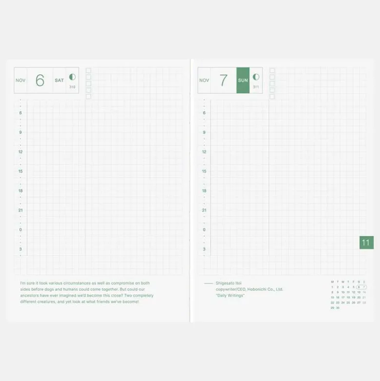Hobonichi | Agenda Hobonichi HON A6 Bow & Tie: Sheep Sheep Sheep 2027
