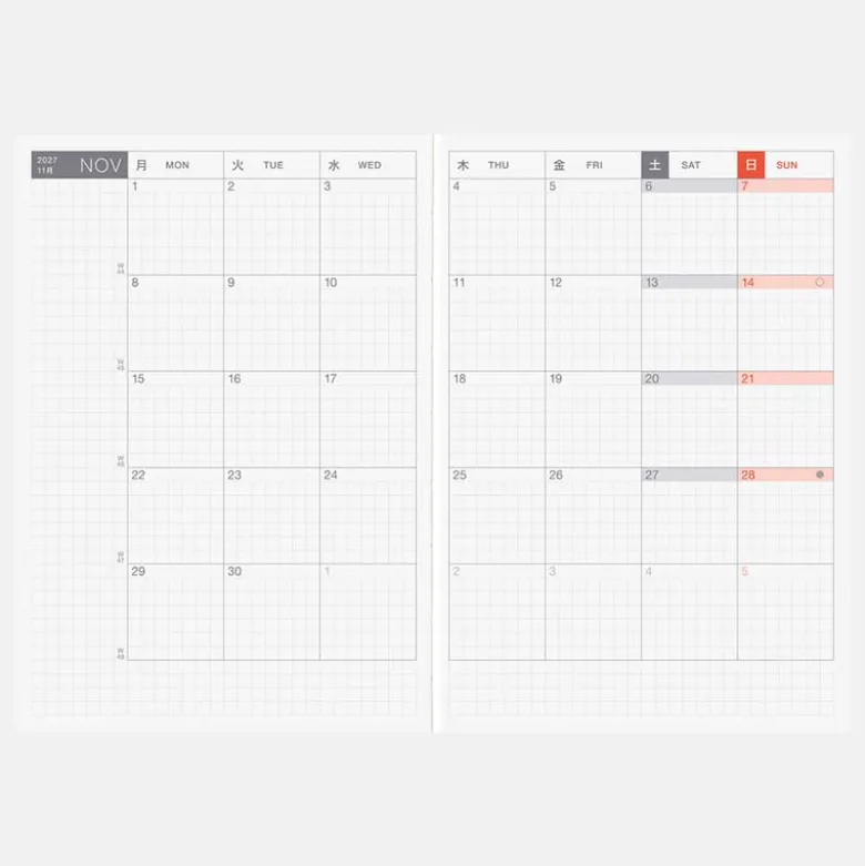 Hobonichi | Agenda Hobonichi HON A6 Bow & Tie: Sheep Sheep Sheep 2027