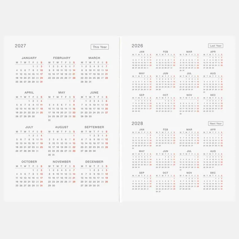 Hobonichi | Agenda Hobonichi HON A6 Bow & Tie: Sheep Sheep Sheep 2027