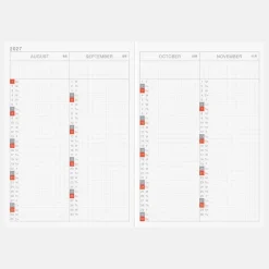 Hobonichi | Agenda Hobonichi HON A6 Slash Navy 2027