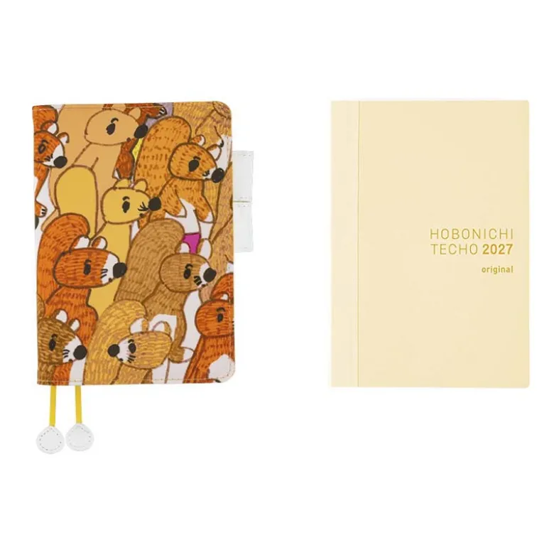 Hobonichi | Agenda Hobonichi Techo A6 100%ORANGE: Squirrel Squadron 2027