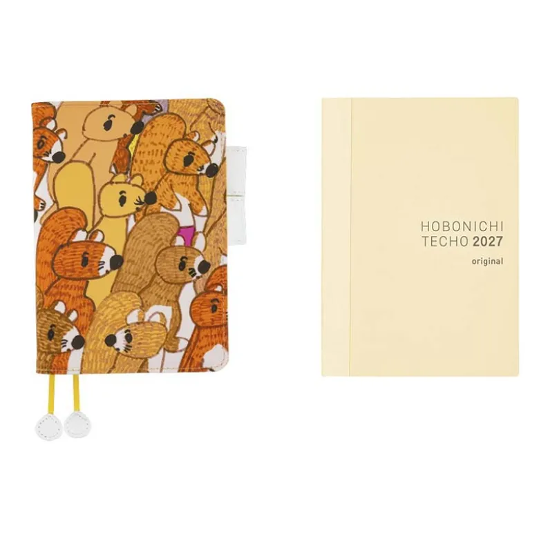 Hobonichi | Agenda Hobonichi Techo A6 100%ORANGE: Squirrel Squadron 2027