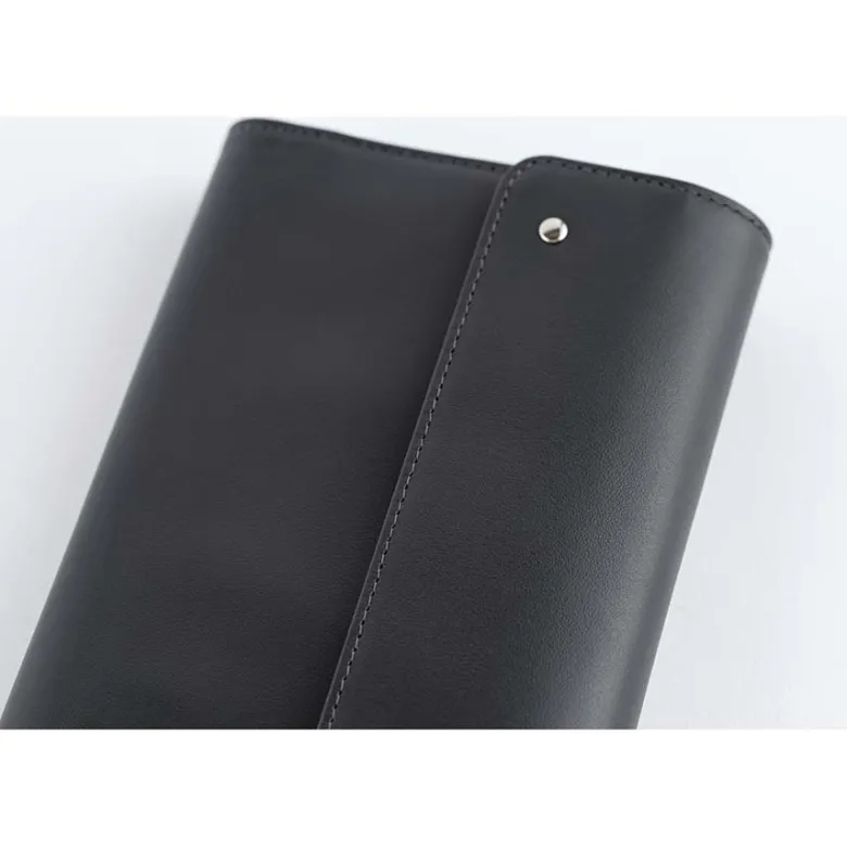 Hobonichi | Agenda Hobonichi Techo A6 Leather: Charcoal Gray 2027