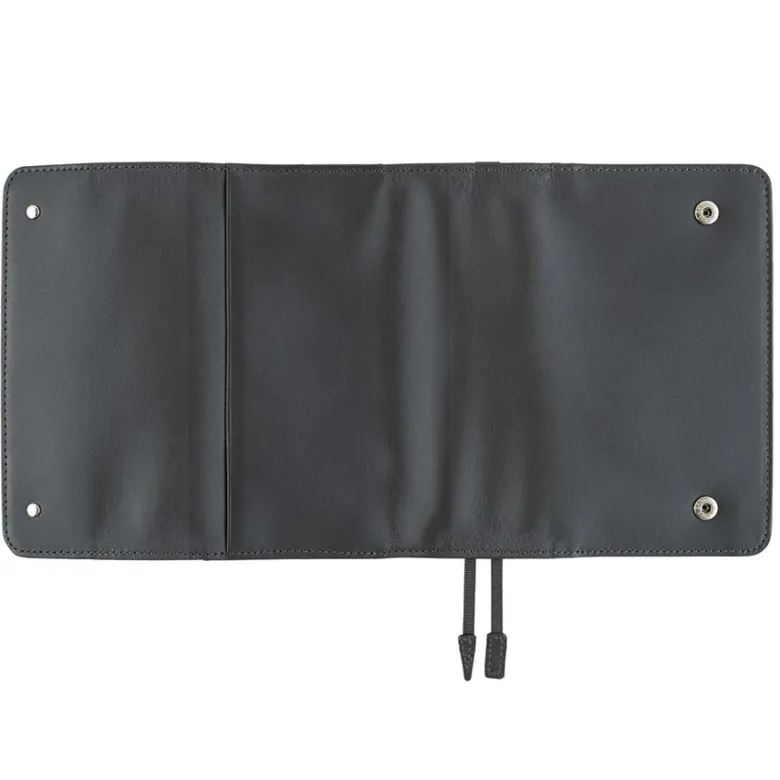 Hobonichi | Agenda Hobonichi Techo A6 Leather: Charcoal Gray 2027