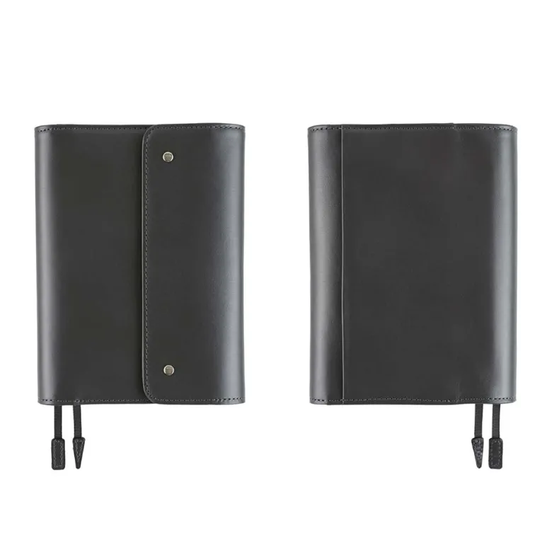 Hobonichi | Agenda Hobonichi Techo A6 Leather: Charcoal Gray 2027