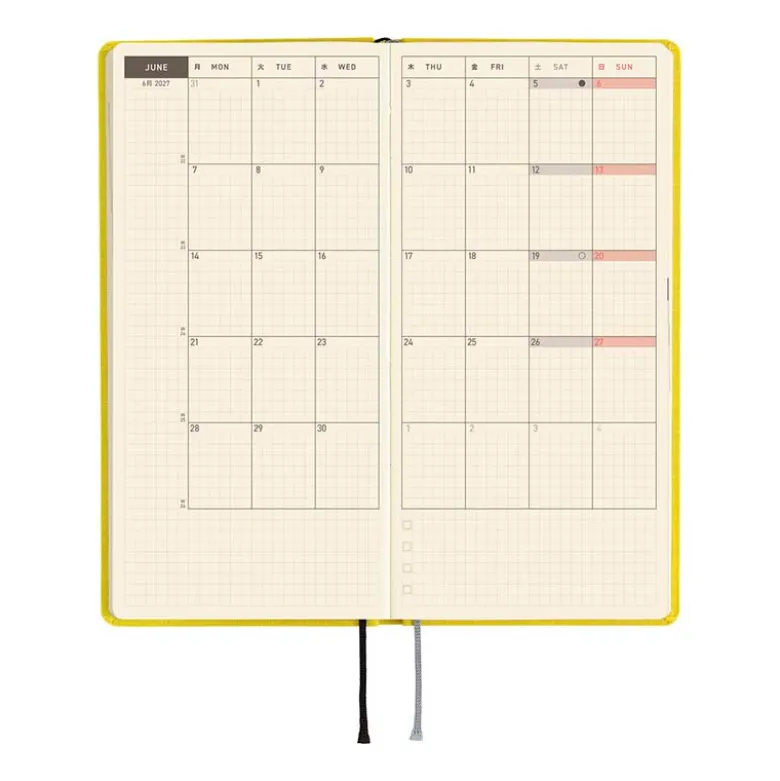 Hobonichi | Agenda Hobonichi Weeks Colors: Canaria Yellow 2027