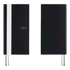 Hobonichi | Agenda Hobonichi Weeks White Line: Black 2027