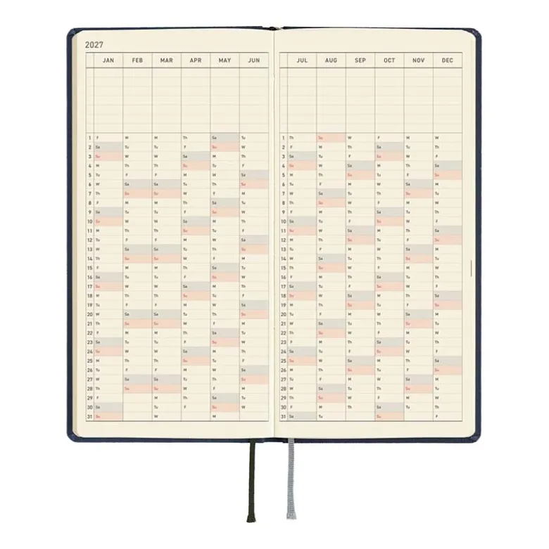 Hobonichi | Agenda Hobonichi Weeks MEGA Colors: Midnight Blue 2027