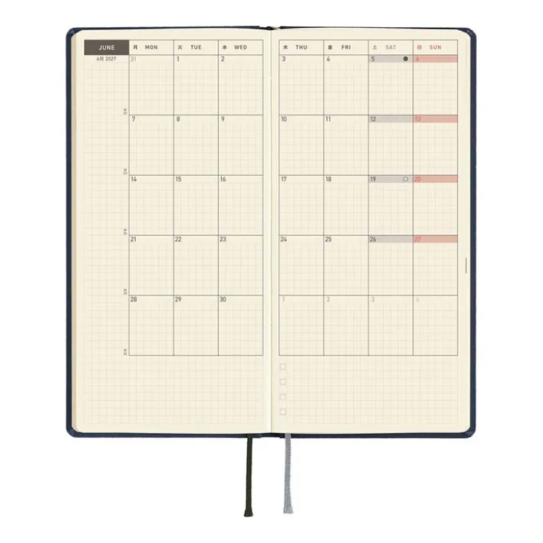 Hobonichi | Agenda Hobonichi Weeks MEGA Colors: Midnight Blue 2027