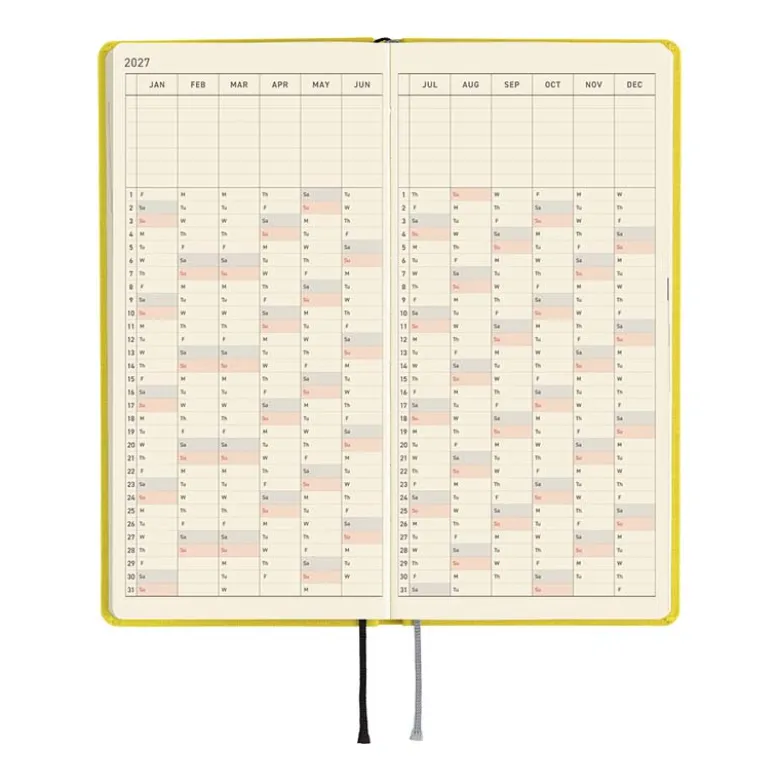 Hobonichi | Agenda Hobonichi Weeks MEGA Colors: Canaria Yellow 2027