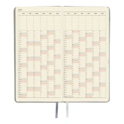 Hobonichi | Agenda Hobonichi Weeks Leather: Noble Silver 2027