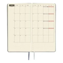Hobonichi | Agenda Hobonichi Weeks Leather: Noble Silver 2027