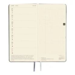 Hobonichi | Agenda Hobonichi Weeks Leather: Noble Silver 2027