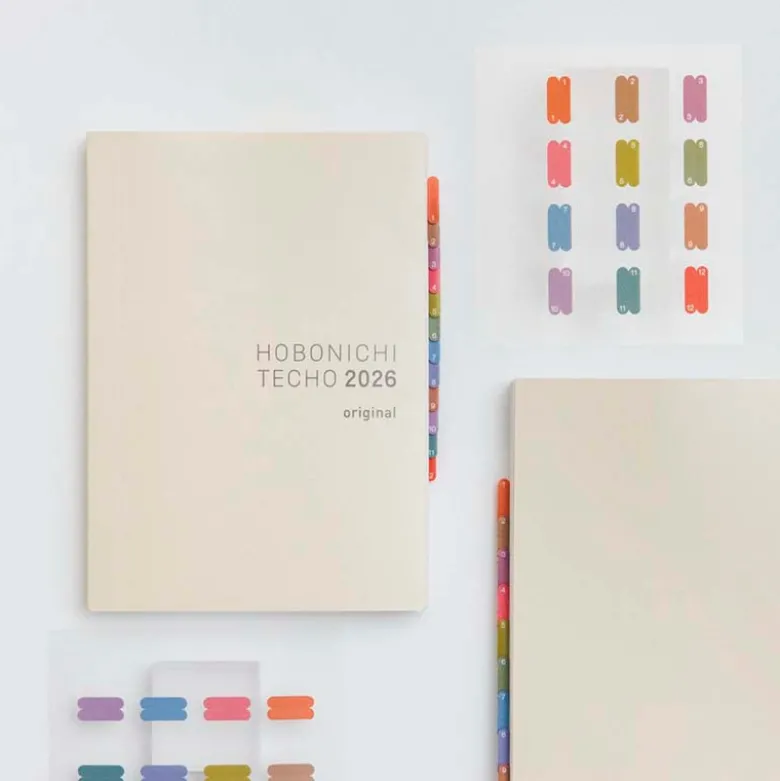 Hobonichi | Pegatinas Marcapáginas Index TSUKI no IRO