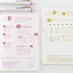 Hobonichi | Set de Bolígrafos con Funda TSUKI no IRO: Uniball One - Jan-June