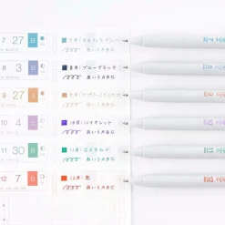 Hobonichi | Set de Bolígrafos con Funda TSUKI no IRO: Uniball One - July-Dec