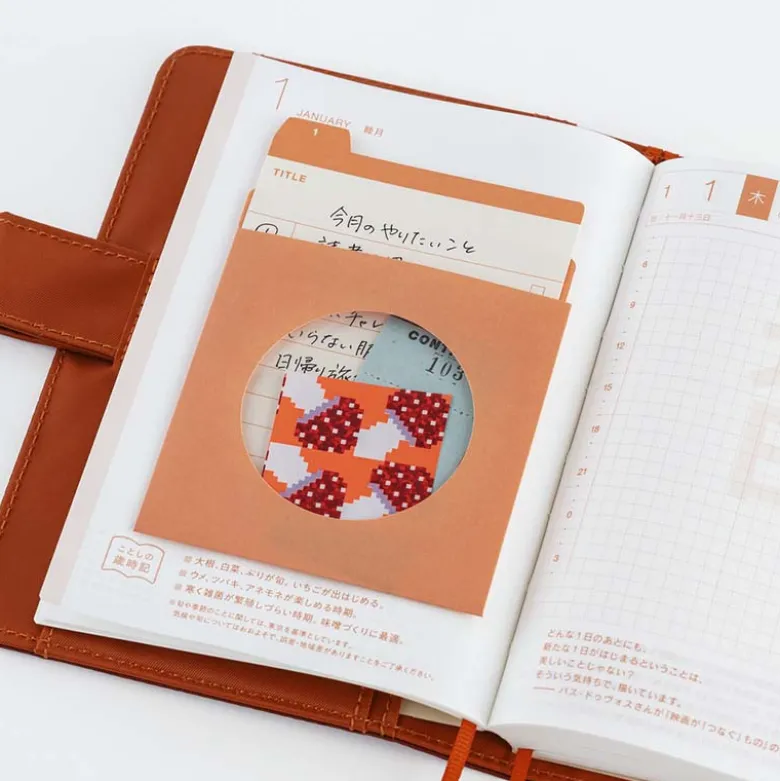 Hobonichi | Sobres Index TSUKI no IRO: 12 Month