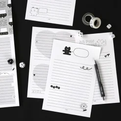 Iconic | Bloc de Notas Doodle White