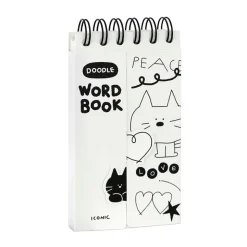 Iconic | Cuaderno de Vocabulario Doodle White