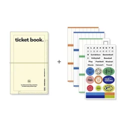 Iconic | Álbum de Tickets Collect Ticket Book Cream Yellow