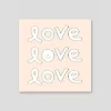 Iconic | Mini Tarjeta de Felicitación Doodle Love Love Love