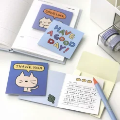 Iconic | Mini Tarjeta de Felicitación Doodle Thank You Sky Blue