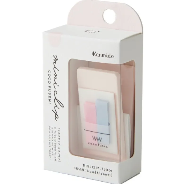 Kanmido | Mini Clip con Marcapáginas Coco Fusen Misty Pink
