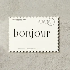 Katie Leamon | Postal Vintage Type Bonjour