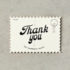 Katie Leamon | Postal Vintage Type Thank You