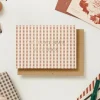 Katie Leamon | Tarjeta Navidad Rose Gingham