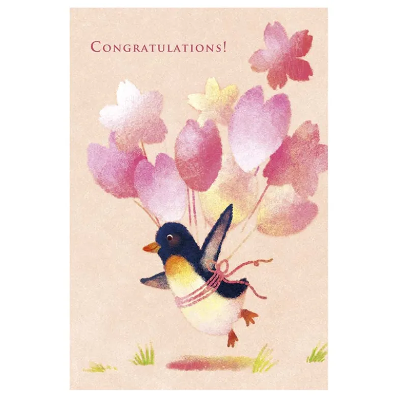 Kenaf | Postal Penguin Congratulations Cherry Blossom