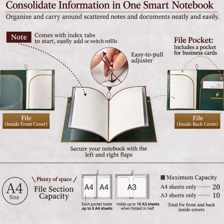 King Jim | Cuaderno Archivador Filing Note A4 Orange