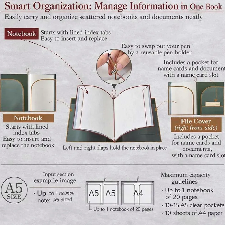 King Jim | Cuaderno Archivador Filing Note A5 Red