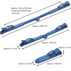 King Jim | Soporte para Libros Clip Twip Blue
