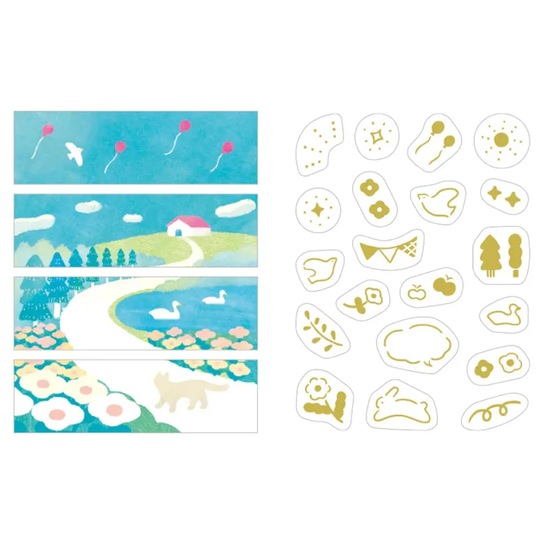 King Jim | Washi Tape Precortado KITTA Collage Hill