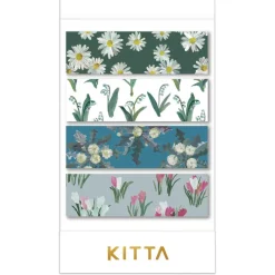 King Jim | Washi Tape Precortado KITTA Basic Flower 9