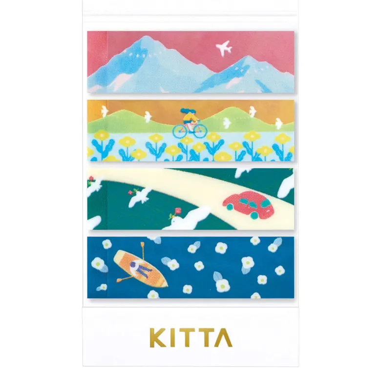 King Jim | Washi Tape Precortado KITTA Clear Landscape