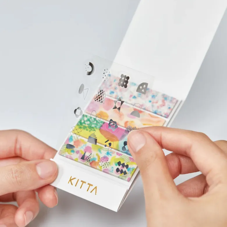 King Jim | Washi Tape Precortado KITTA Collage Watercolor